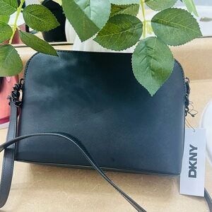 DKNY Sleek Black Crossbody Bag